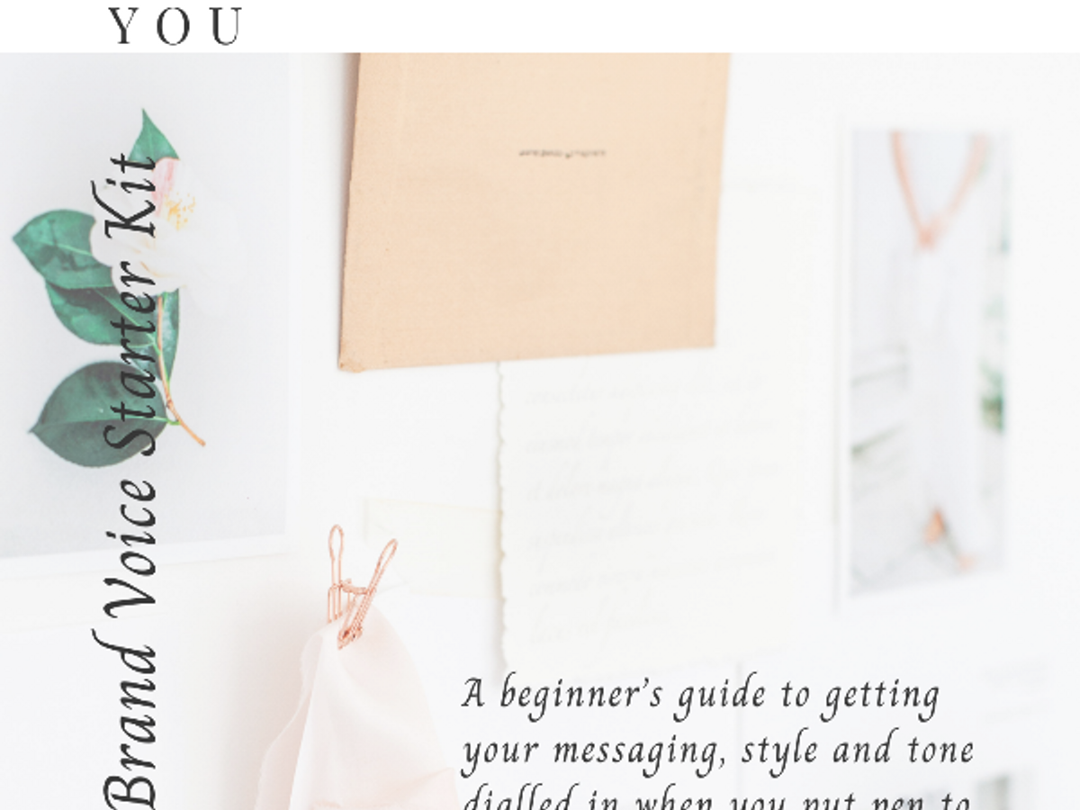 The Brand Voice Starter Kit Lead Magnet from copywriter Natalie Milligan