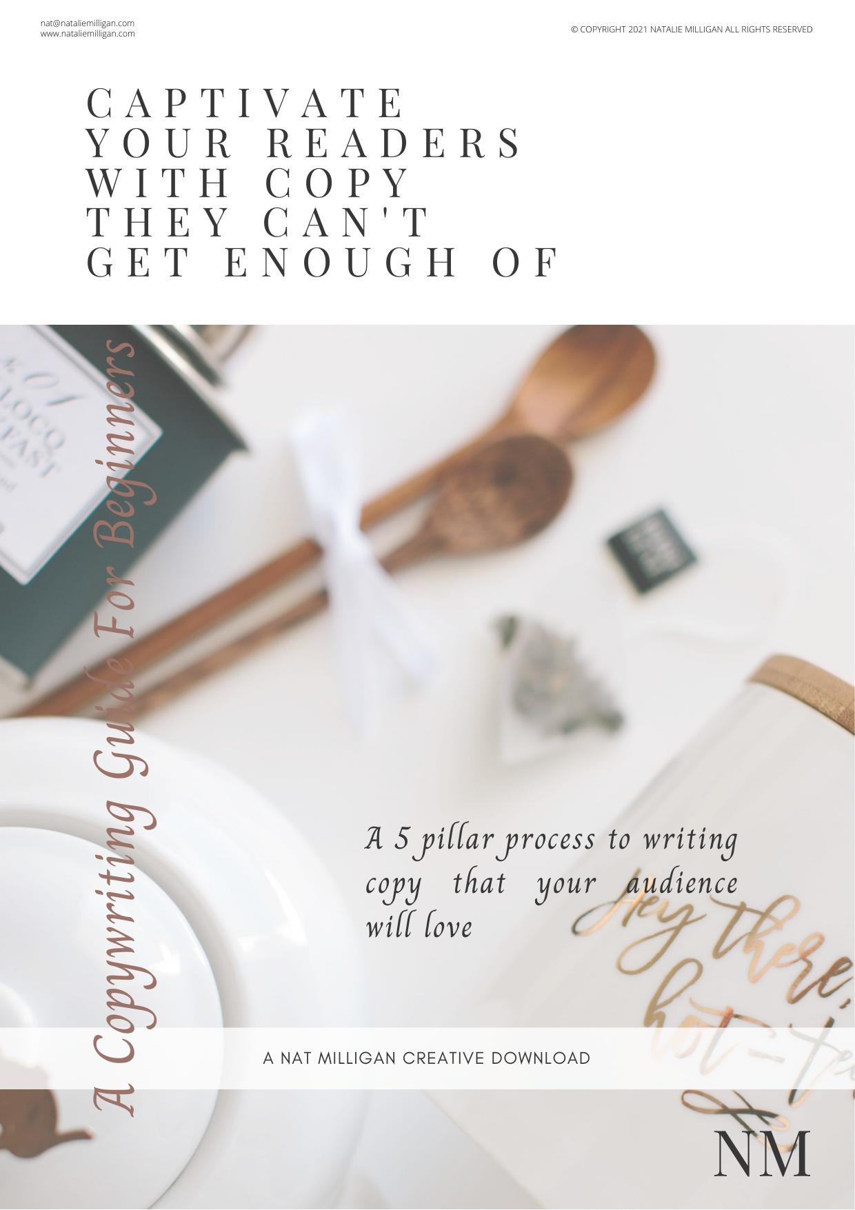 The 5 Ways to Write Great Copy — free guide cover